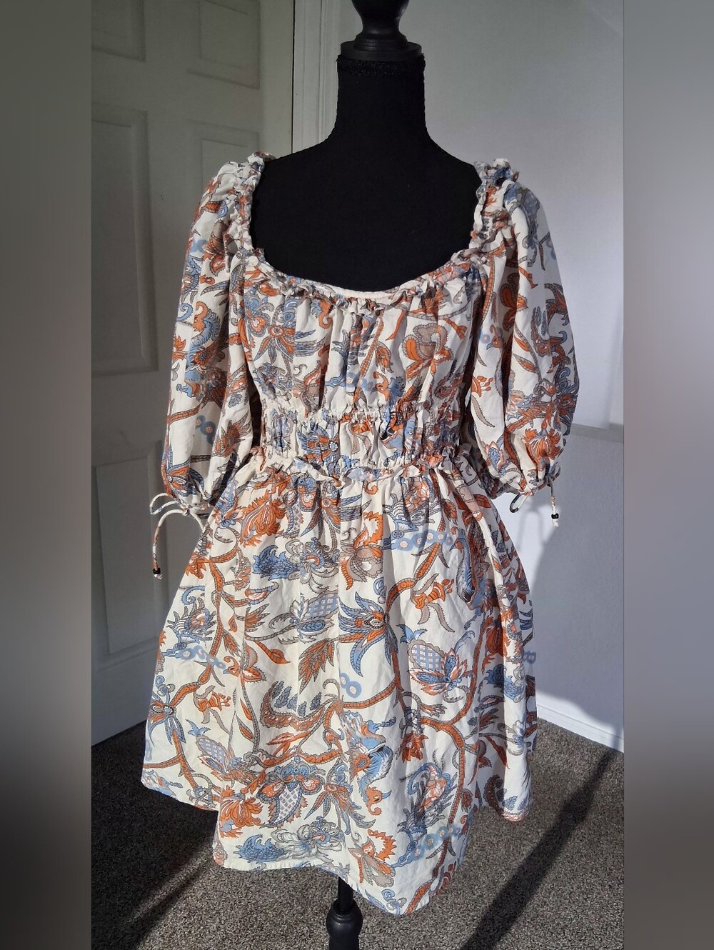 House of Harlow 1960 Cream Mini Dress with Pockets